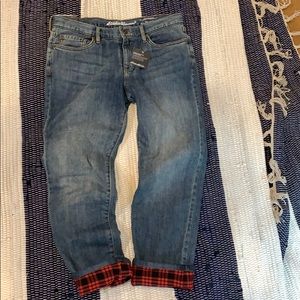 Flannel lined jeans